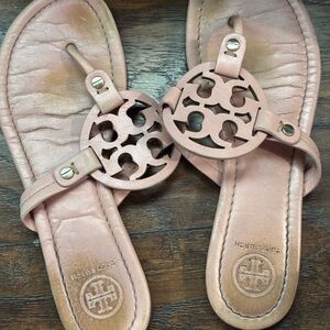 Tory Burch Blush Leather Sandals